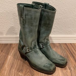 Frye Leather harness biker boot